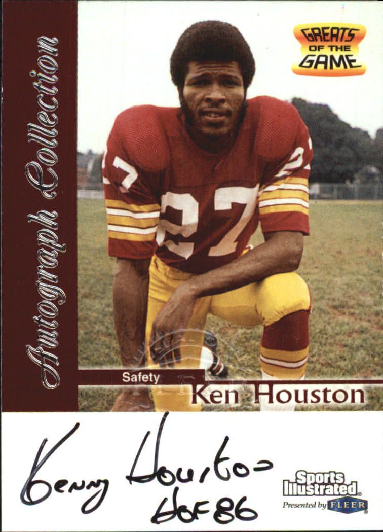 1999 Sports Illustrated Autographs #12 Ken Houston front image