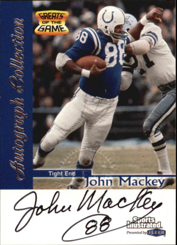 1999 Sports Illustrated Autographs #16 John Mackey