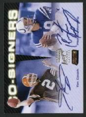 1999 Stadium Club Co-Signers #CS4 Peyton Manning/Tim Couch