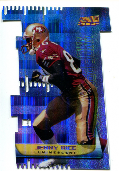 1999 Stadium Club 3X3 Luminescent #T3C Jerry Rice