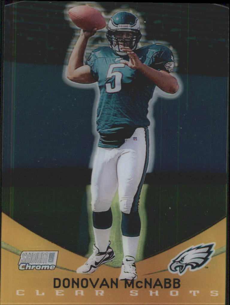1999 Stadium Club Chrome Clear Shots Refractors #6 Donovan McNabb