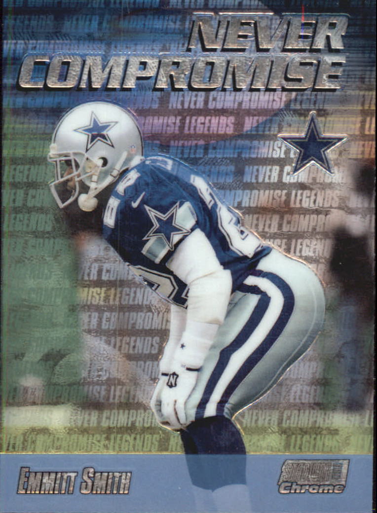 1999 Stadium Club Chrome Never Compromise #NC34 Emmitt Smith