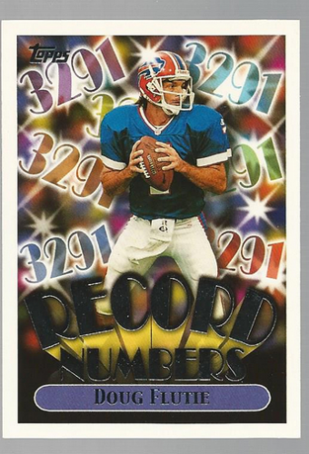 1999 Topps Record Numbers Silver #RN7 Doug Flutie