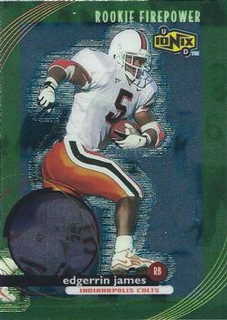 1999 UD Ionix #76 Edgerrin James RC