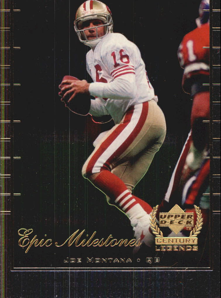 1999 Upper Deck Century Legends Epic Milestones #EM2 Joe Montana