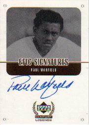1999 Upper Deck Century Legends Epic Signatures #PW Paul Warfield
