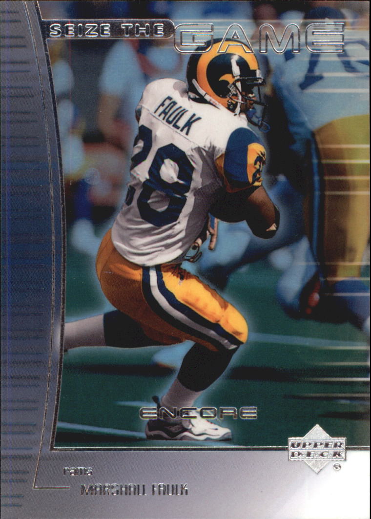 1999 Upper Deck Encore Seize the Game #SG10 Marshall Faulk