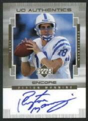 1999 Upper Deck Encore UD Authentics #PM Peyton Manning