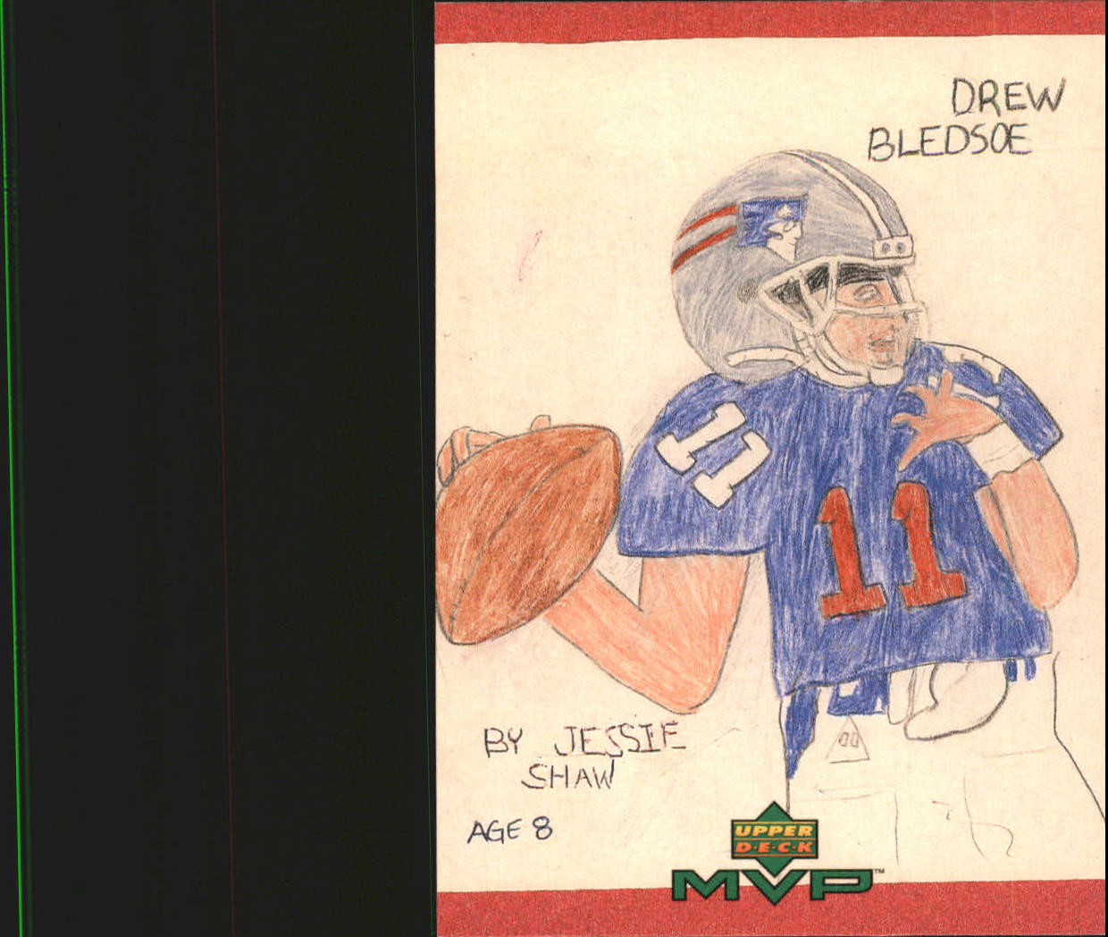 1999 Upper Deck MVP Draw Your Own Card #W8 Drew Bledsoe