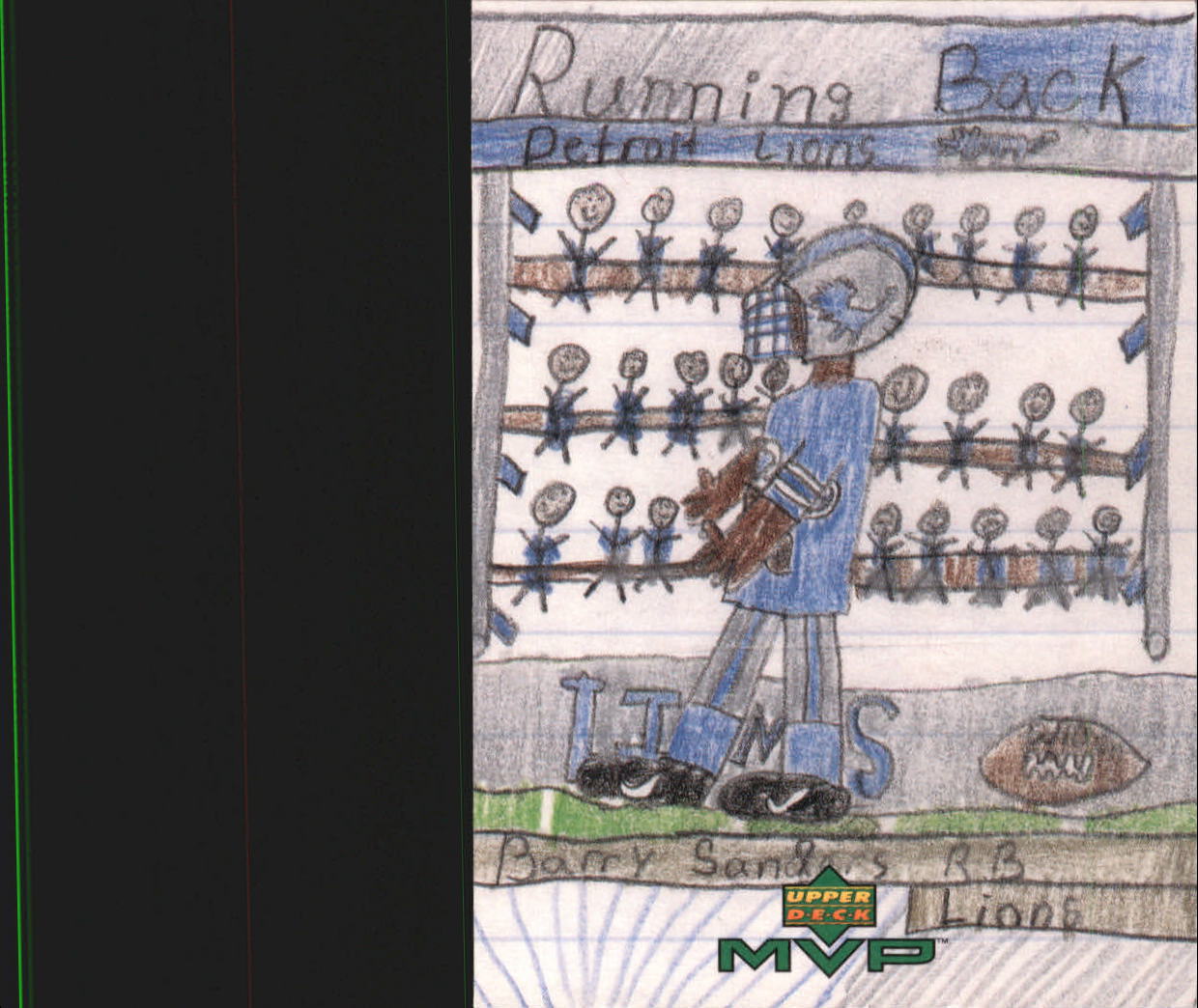 1999 Upper Deck MVP Draw Your Own Card #W14 Barry Sanders