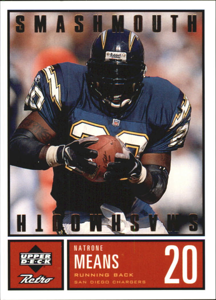 1999 Upper Deck Retro Smashmouth #S9 Natrone Means