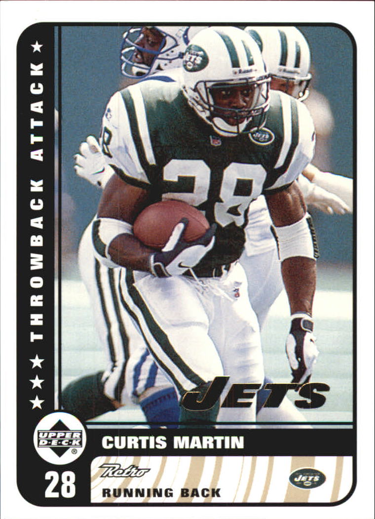 1999 Upper Deck Retro Throwback Attack #T10 Curtis Martin