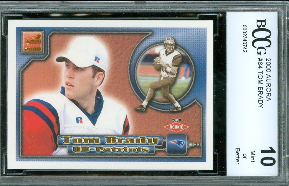 2000 Aurora #84 Tom Brady RC