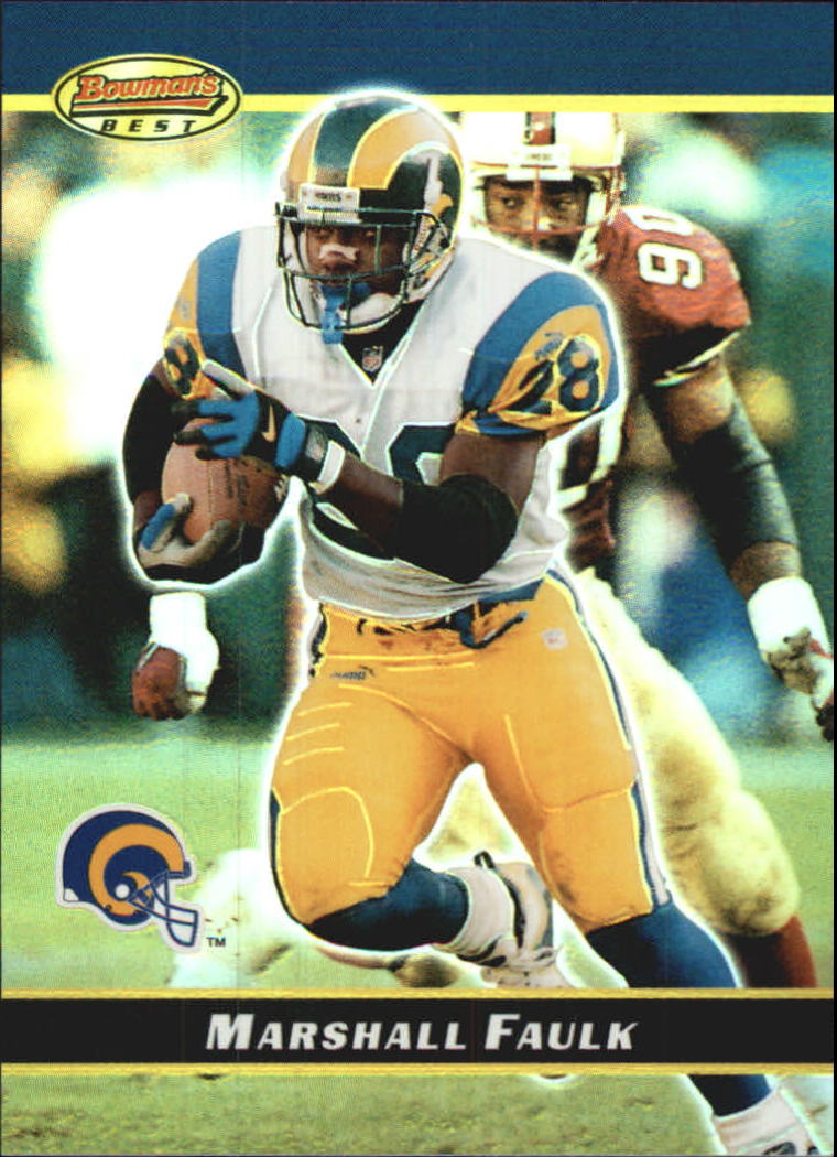 2000 Bowman Bowman's Best Previews #BBP3 Marshall Faulk