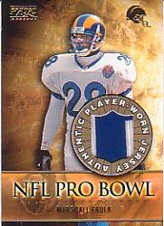 2000 Bowman Reserve Pro Bowl Jerseys #PBMF Marshall Faulk