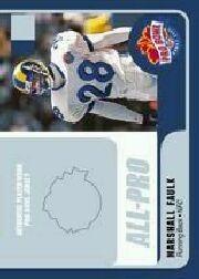 2000 Bowman's Best Pro Bowl Jerseys #MFRB Marshall Faulk