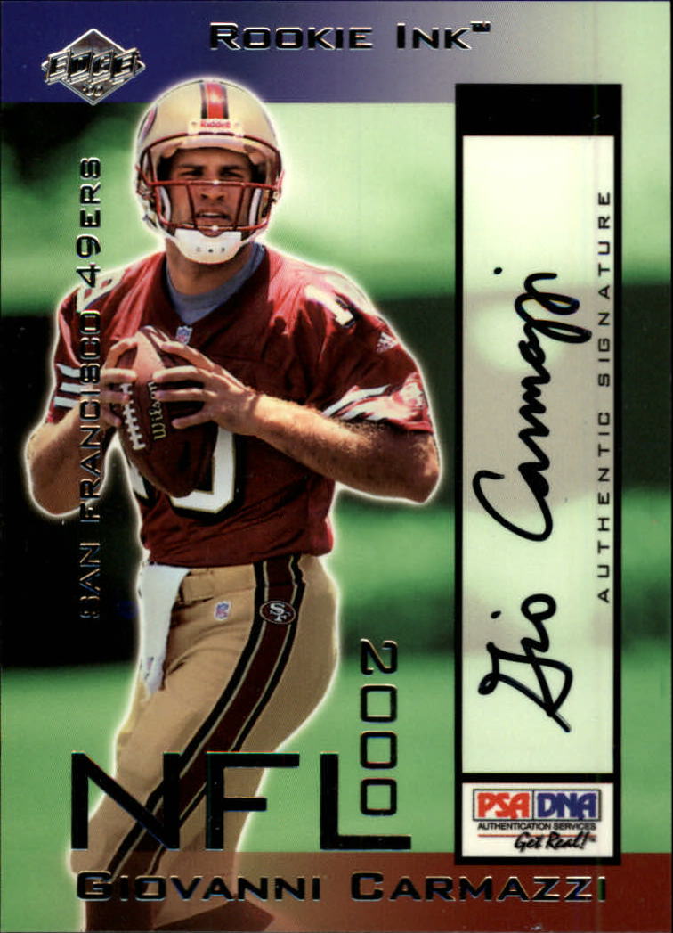 2000 Collector's Edge T3 Rookie Ink #GC Giovanni Carmazzi Silver/1455