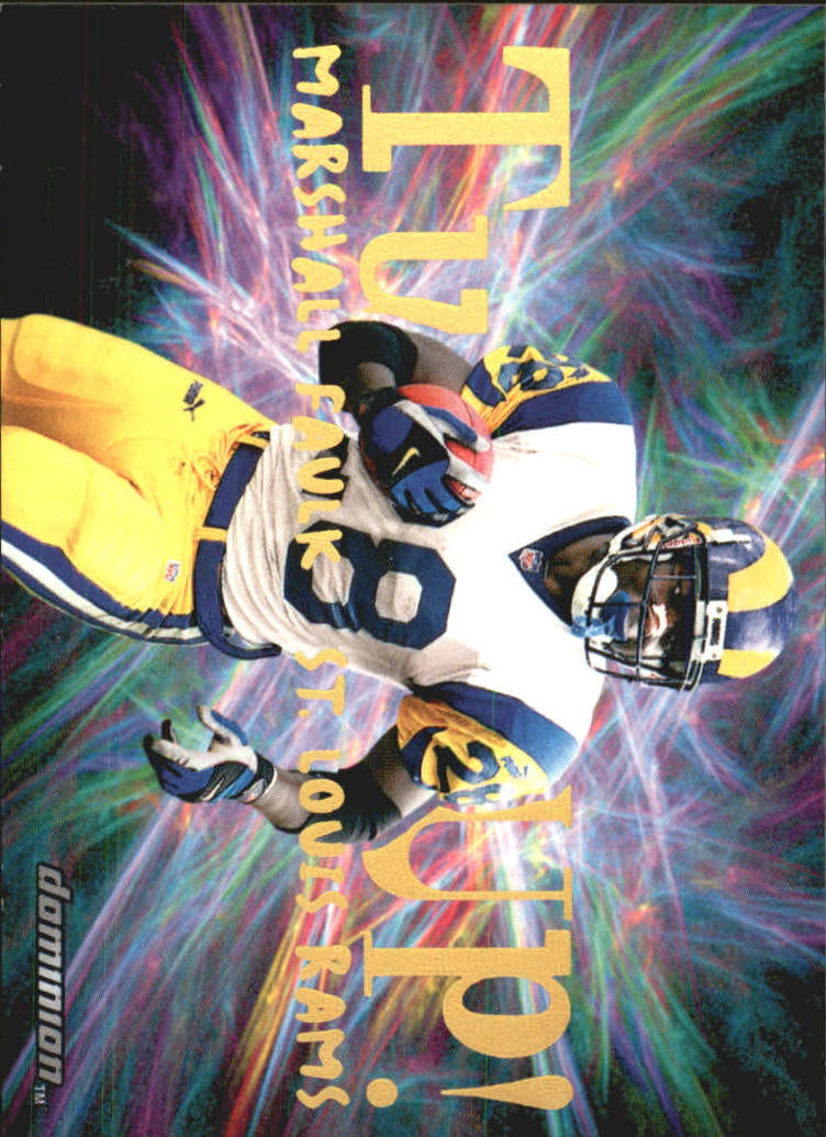 2000 SkyBox Dominion Turfs Up #4 Marshall Faulk