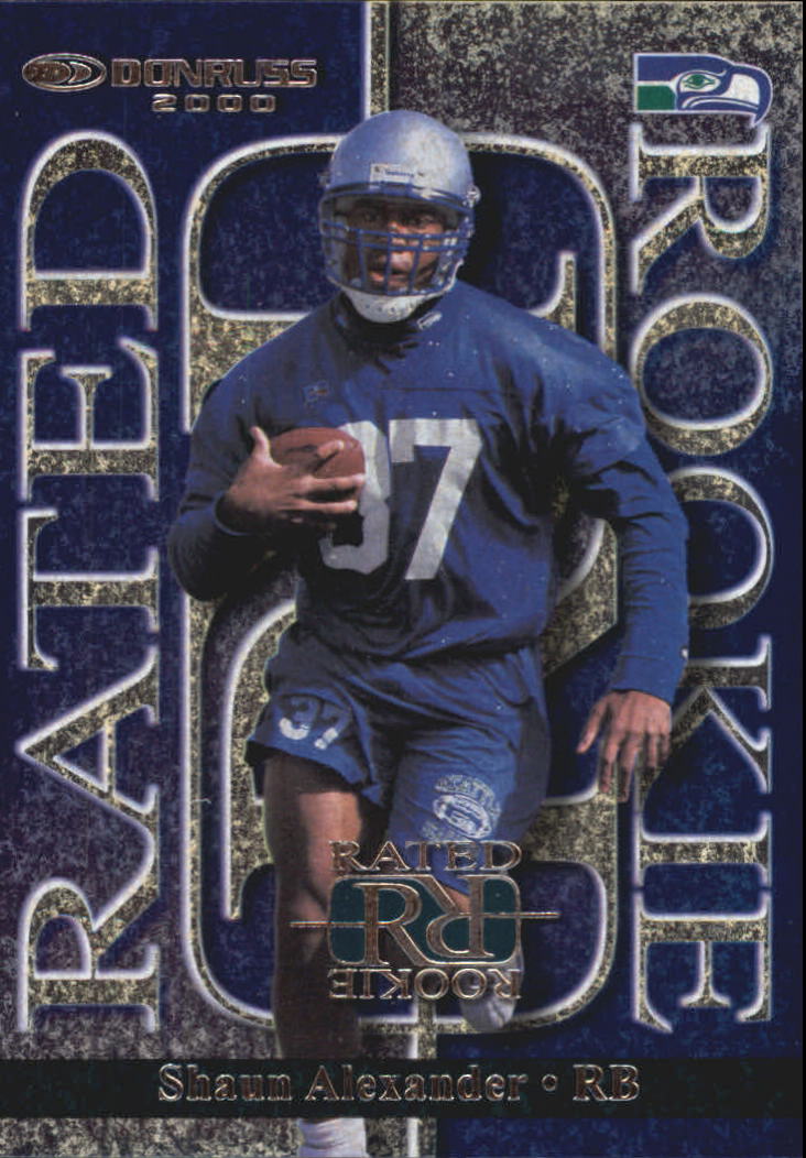 2000 Donruss Rated Rookies #9 Shaun Alexander