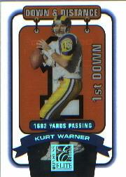 2000 Donruss Elite Down and Distance #10D1 Kurt Warner/1682