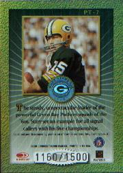 2000 Donruss Elite Passing the Torch #PT7 Bart Starr back image