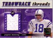 2000 Donruss Elite Throwback Threads #TT10 Peyton Manning