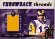 2000 Donruss Elite Throwback Threads #TT14 Kurt Warner