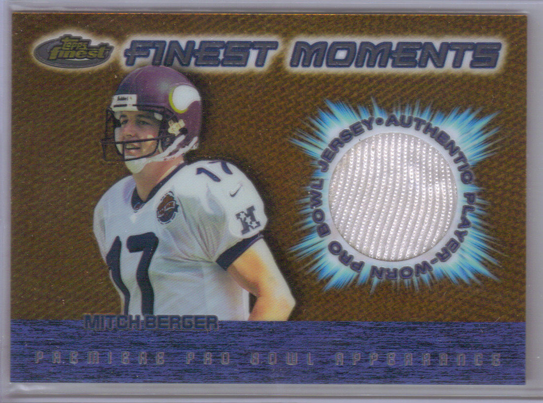 2000 Finest Moments Pro Bowl Jerseys #MBP Mitch Berger