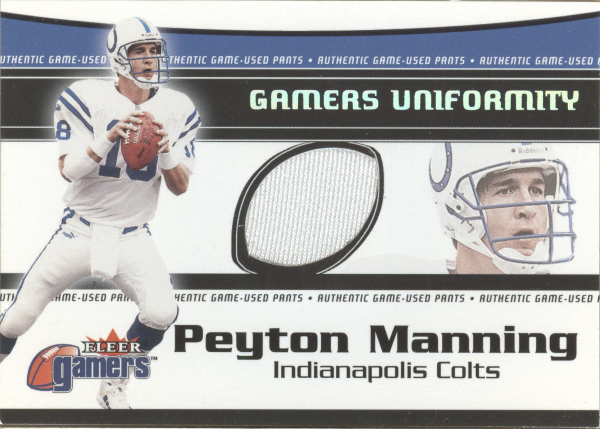 2000 Fleer Gamers Uniformity #23 Peyton Manning Pants