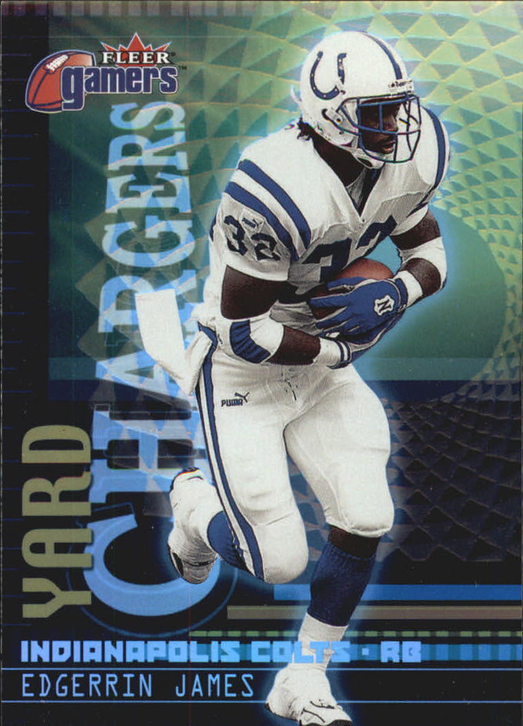 2000 Fleer Gamers Yard Chargers #9 Edgerrin James