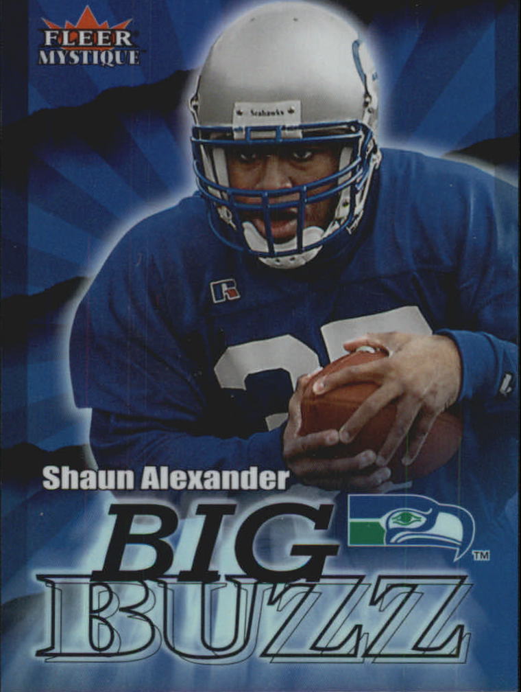 2000 Fleer Mystique Big Buzz #2 Shaun Alexander