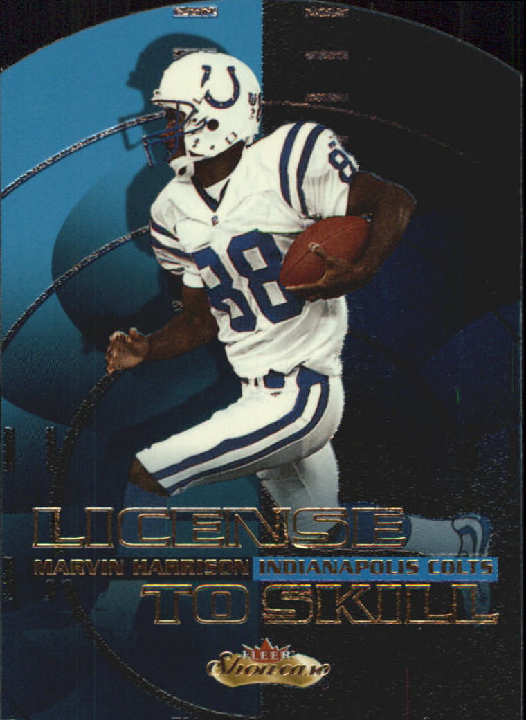 2000 Fleer Showcase License to Skill #7 Marvin Harrison