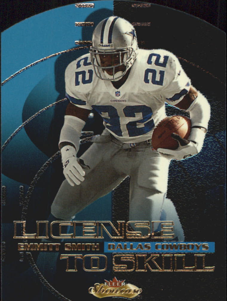 2000 Fleer Showcase License to Skill #10 Emmitt Smith