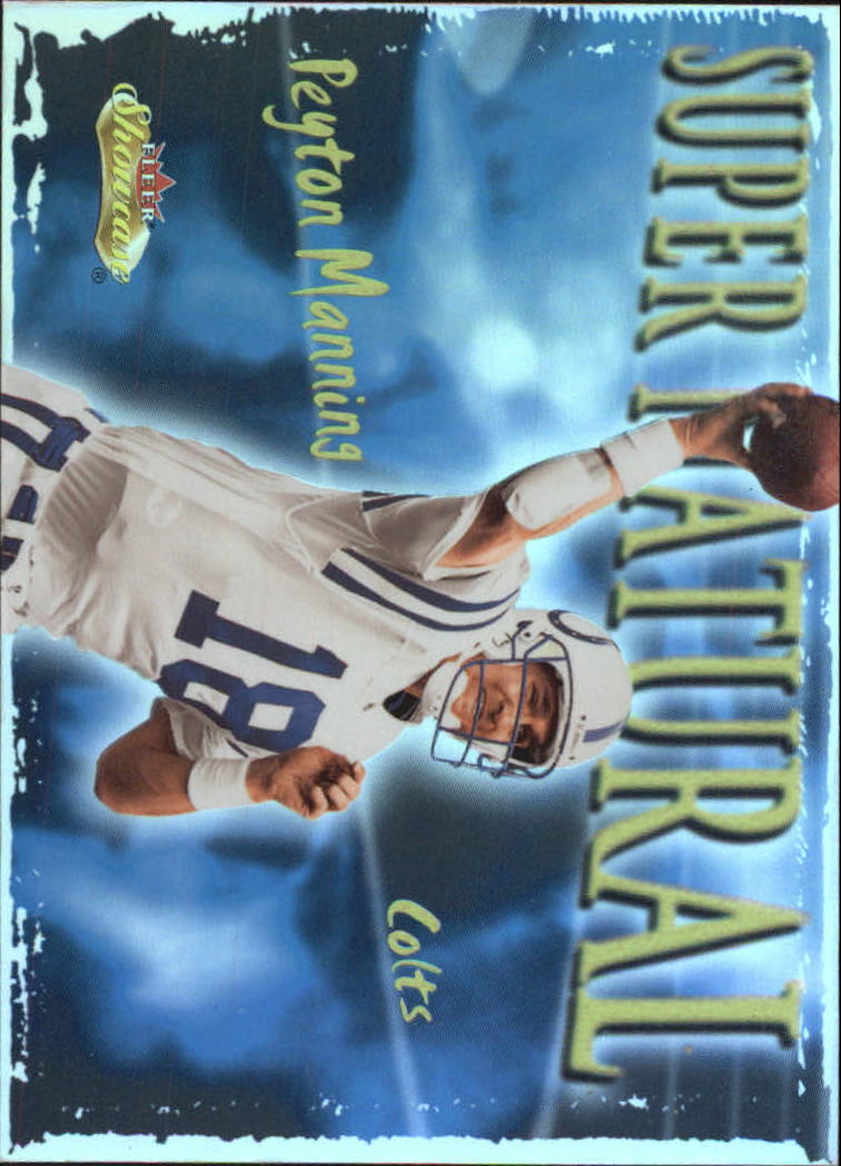 2000 Fleer Showcase Super Natural #7 Peyton Manning