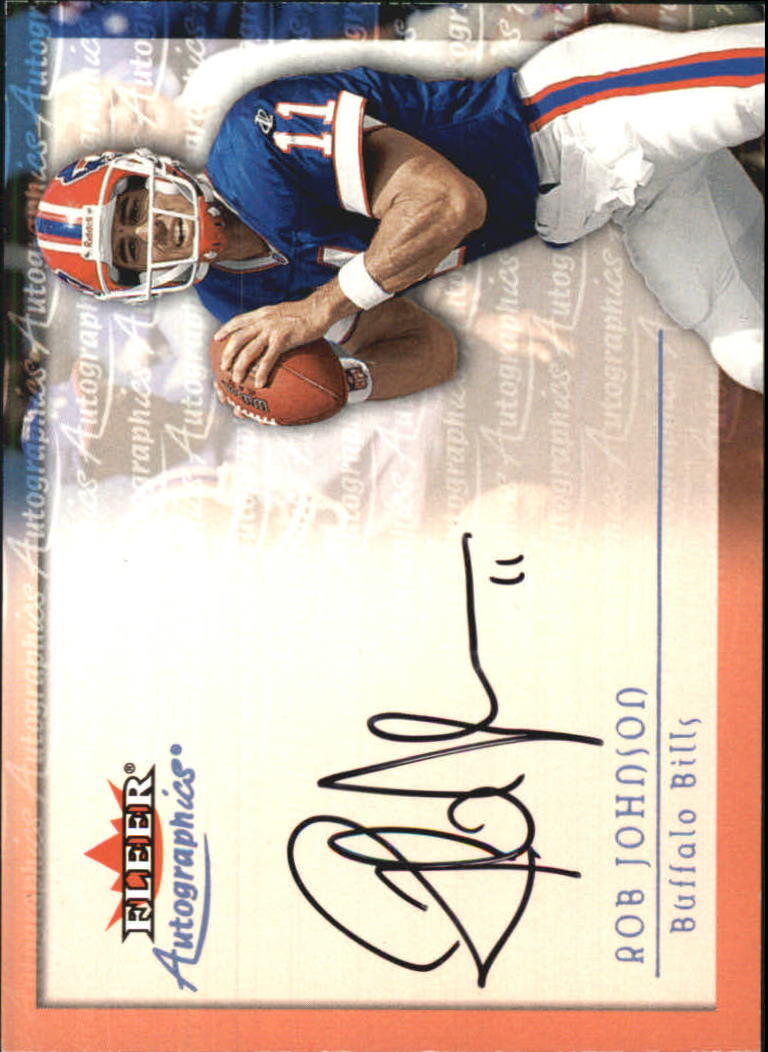 2000 Fleer Tradition Autographics #82 Rob Johnson