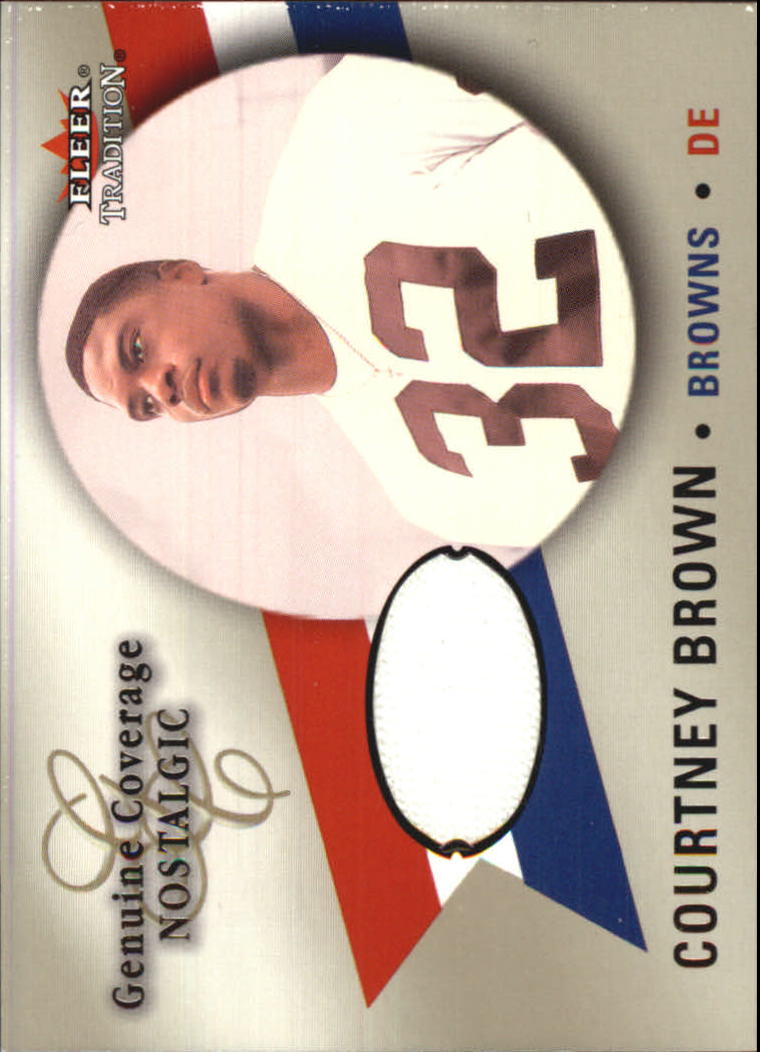 2000 Fleer Tradition Genuine Coverage Nostalgic #9 Courtney Brown