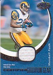 2000 Leaf Certified Gridiron Gear #MF28A Marshall Faulk W/100