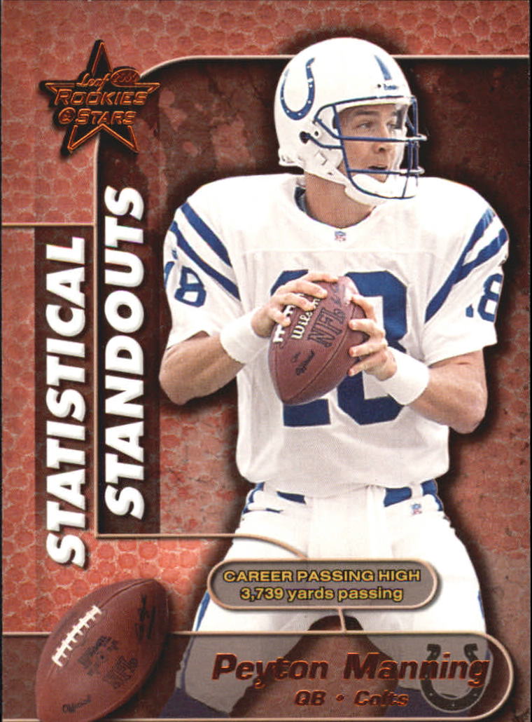 2000 Leaf Rookies and Stars Statistical Standouts #SS17 Peyton Manning