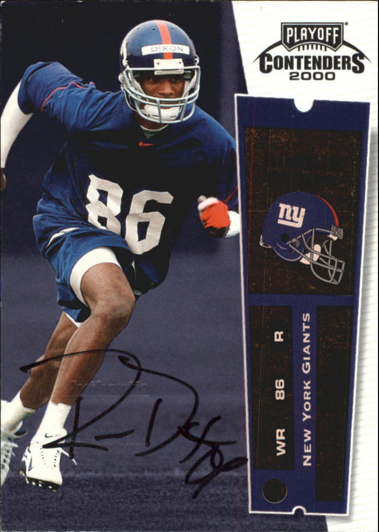 2000 Playoff Contenders #126 Ron Dixon AU RC