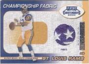2000 Playoff Contenders Championship Fabric #CF5 Kurt Warner P/75*