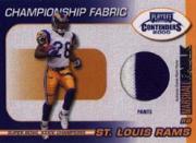 2000 Playoff Contenders Championship Fabric #CF6 Marshall Faulk P/300