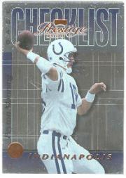 2000 Playoff Prestige Team Checklist #CL13 Peyton Manning