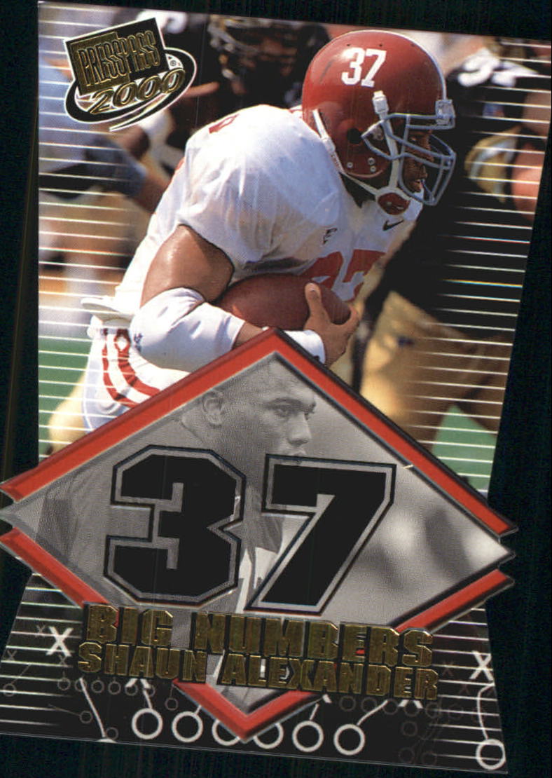 2000 Press Pass Big Numbers Die Cuts #BN5 Shaun Alexander