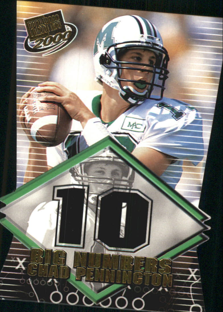 2000 Press Pass Big Numbers Die Cuts #BN7 Chad Pennington