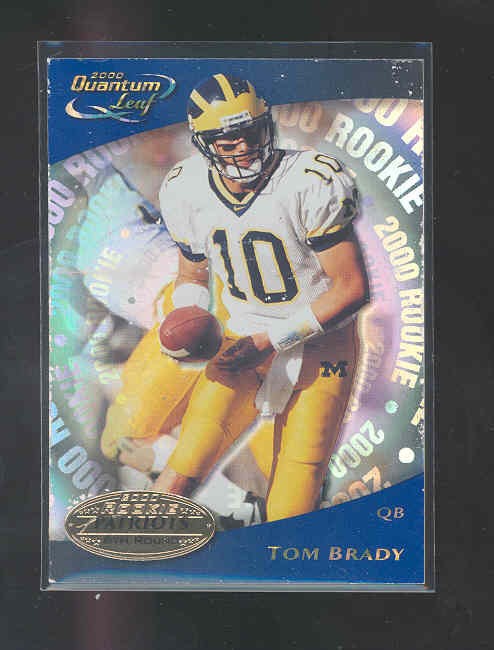 2000 Quantum Leaf #343 Tom Brady RC