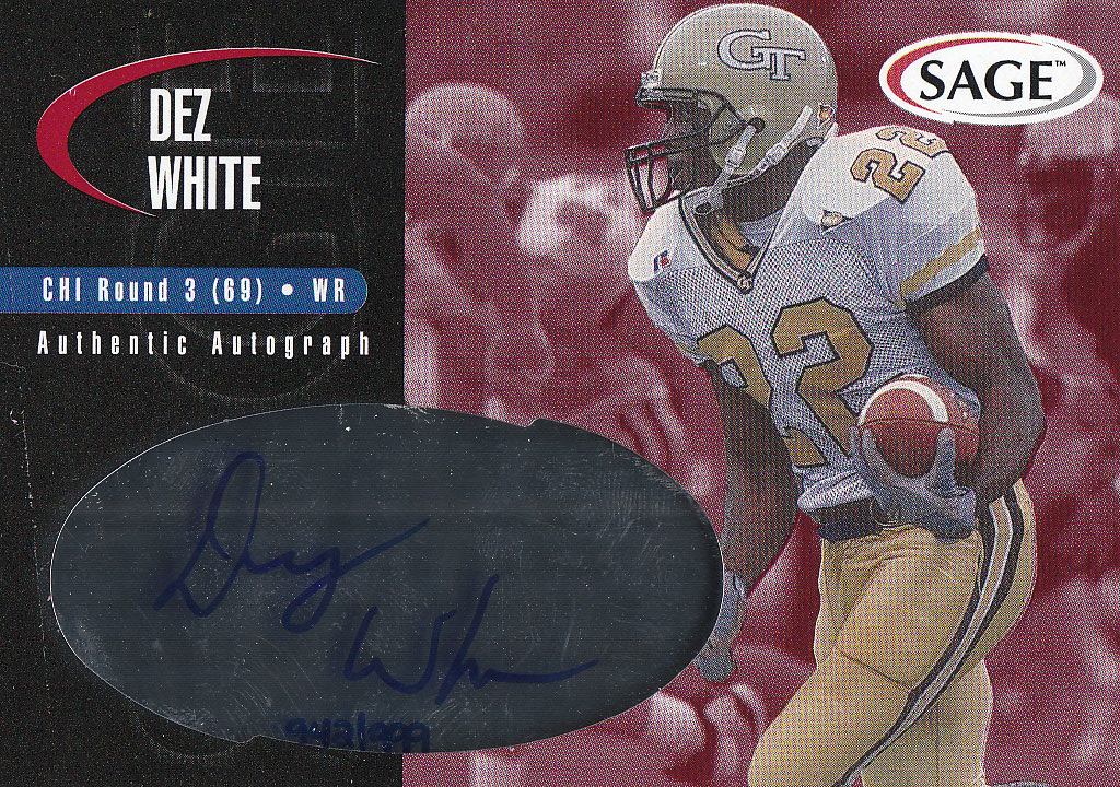 2000 SAGE Autographs Red #A49 Dez White/999
