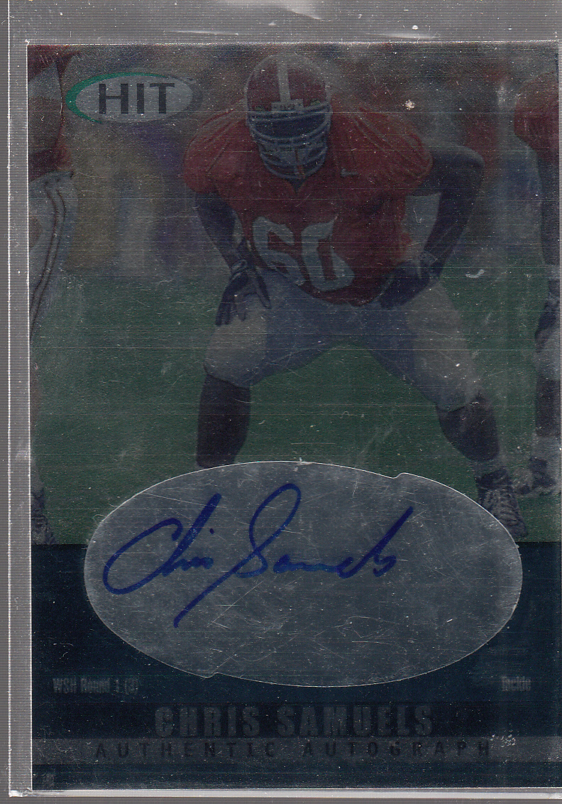 2000 SAGE HIT Autographs Emerald #3 Chris Samuels