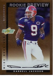 2000 Score Rookie Preview Autographs #SR24 Darrell Jackson