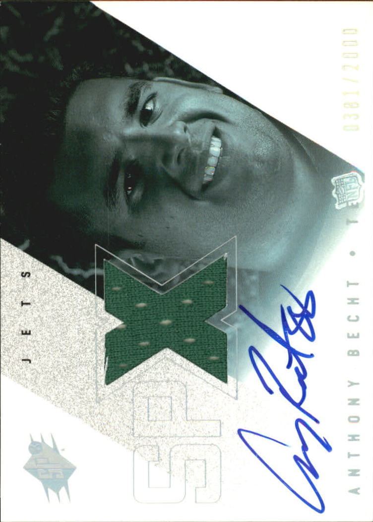 2000 SPx #133 Anthony Becht JSY AU RC