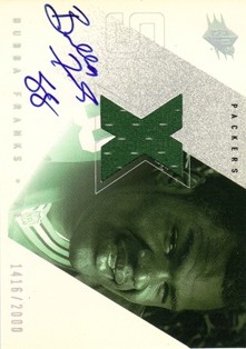 2000 SPx #135 Bubba Franks JSY AU RC